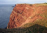 Rocky coast on Helgoland