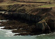 Rocky coast off Holyhead